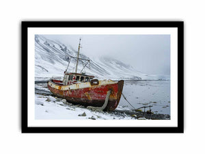 Winter Fishing Art Print