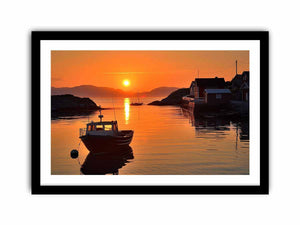 Midhnight Sun in Norway Art Print