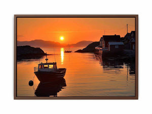 Midhnight Sun in Norway Poster