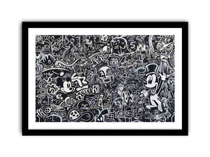 Cartoon Graffiti Art Print
