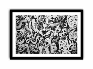 Cartoon Graffiti Art Print