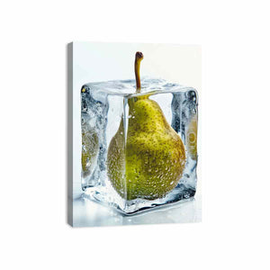 Pear in Ice Canvas Print