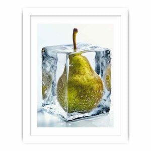 Pear in Ice Streched canvas