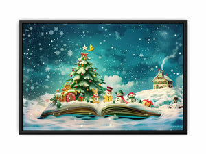 Christmas Tree Landscape Painting
