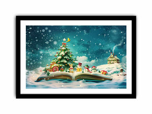 Christmas Tree Landscape Art Print