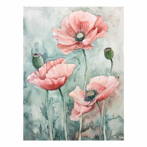 Watercolor Poppies