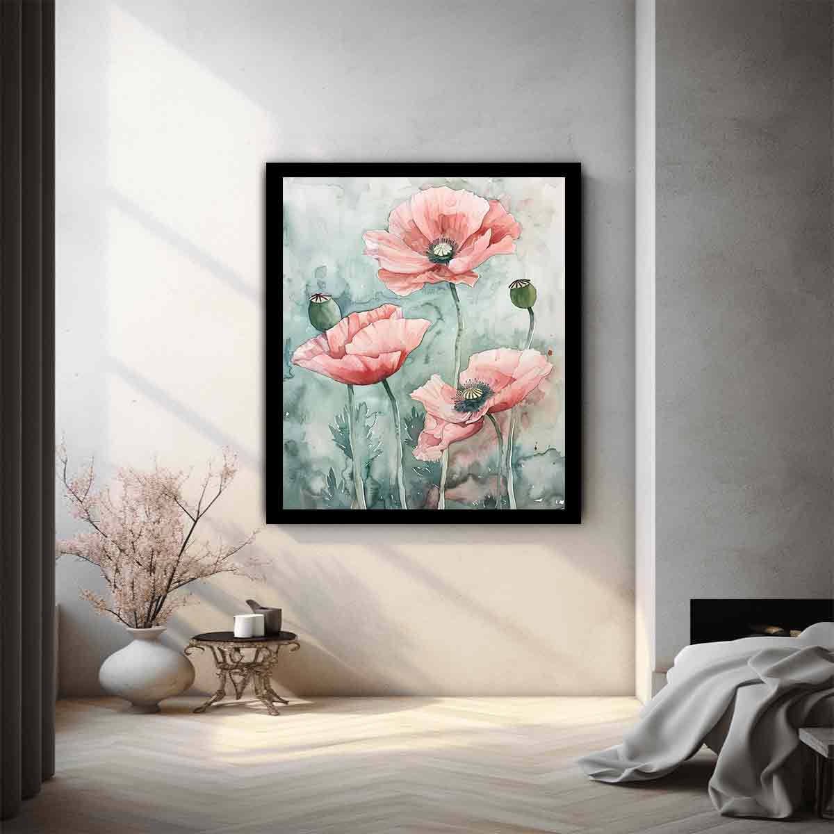 Watercolor Poppies
