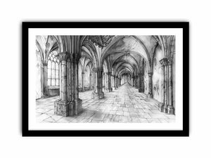 The Gothic Hall Art Print