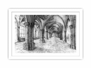 The Gothic Hall Streched canvas