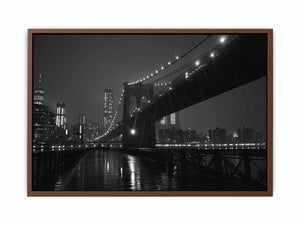 Brooklyn Bridge at Night Poster