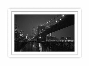Brooklyn Bridge at Night Streched canvas