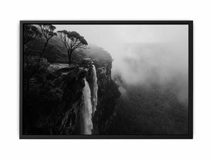 Blue Mountain Waterfall Painting