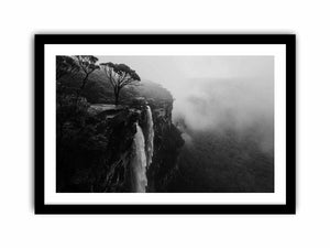 Blue Mountain Waterfall Art Print