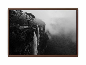 Blue Mountain Waterfall Poster