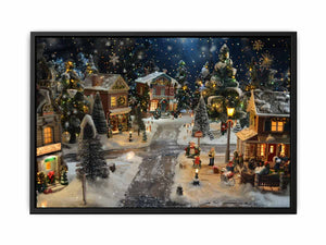 Christmas Town Painting