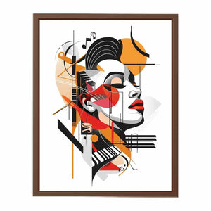 Abstract Face Poster
