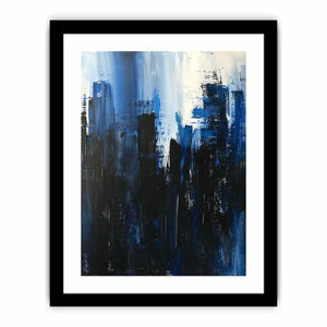 Abstract Skyline Blue Art Print