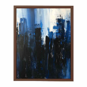 Abstract Skyline Blue Poster