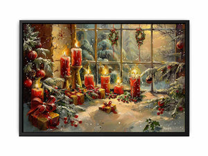 Christmas Candles Painting