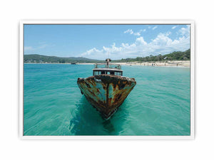 Tangalooma Wrecks Framed Print