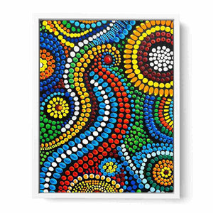 Dot Art Framed Print