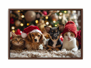 Festive Animals Poster