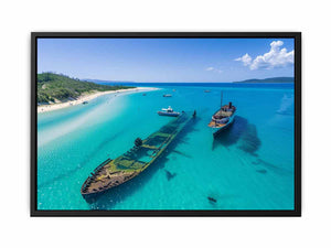 Tangalooma Wrecks Painting