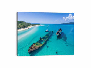 Tangalooma Wrecks Canvas Print