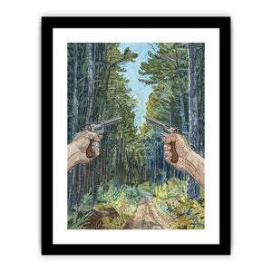 Two Guns Art Print