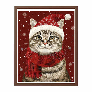 Festive Cat Poster