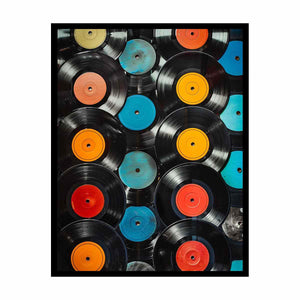 Vinyl Records Poster Painting