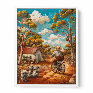 Aussie Farmhouse Framed Print
