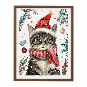 Festive Cat Poster