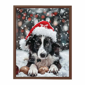 Festive Dog Poster