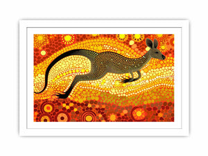 Kangaroo Streched canvas