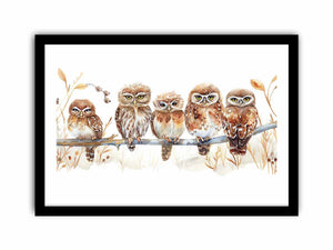 Owl Party Art Print