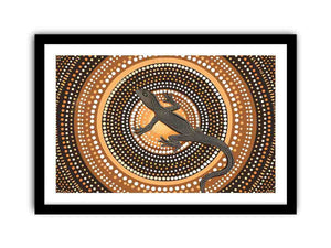 Lizard Dots Art Print