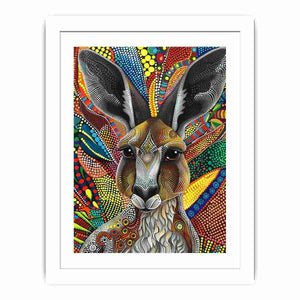 Kangaroo Streched canvas