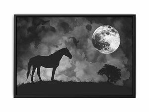 Horse & Moon Painting