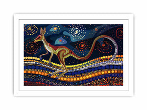 Kangaroo Streched canvas