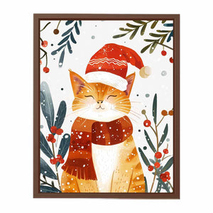 Festive Cat Poster
