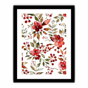 Watercolor Red Art Print