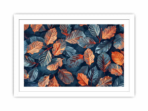 Winter Leaves Streched canvas