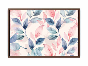Pastel Leaves Poster