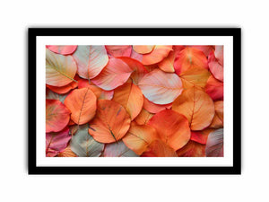 Leaves Petals Art Print