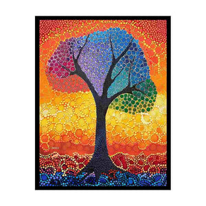Colorful Tree Painting
