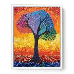 Colorful Tree Framed Print
