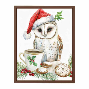 Festive Owl Poster