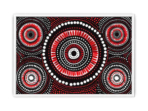 Red Dots Framed Print