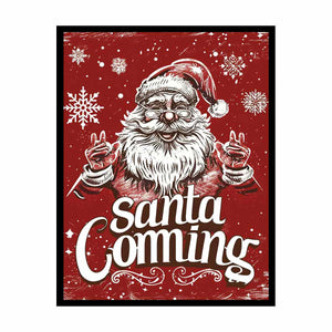 Santa Coming Painting